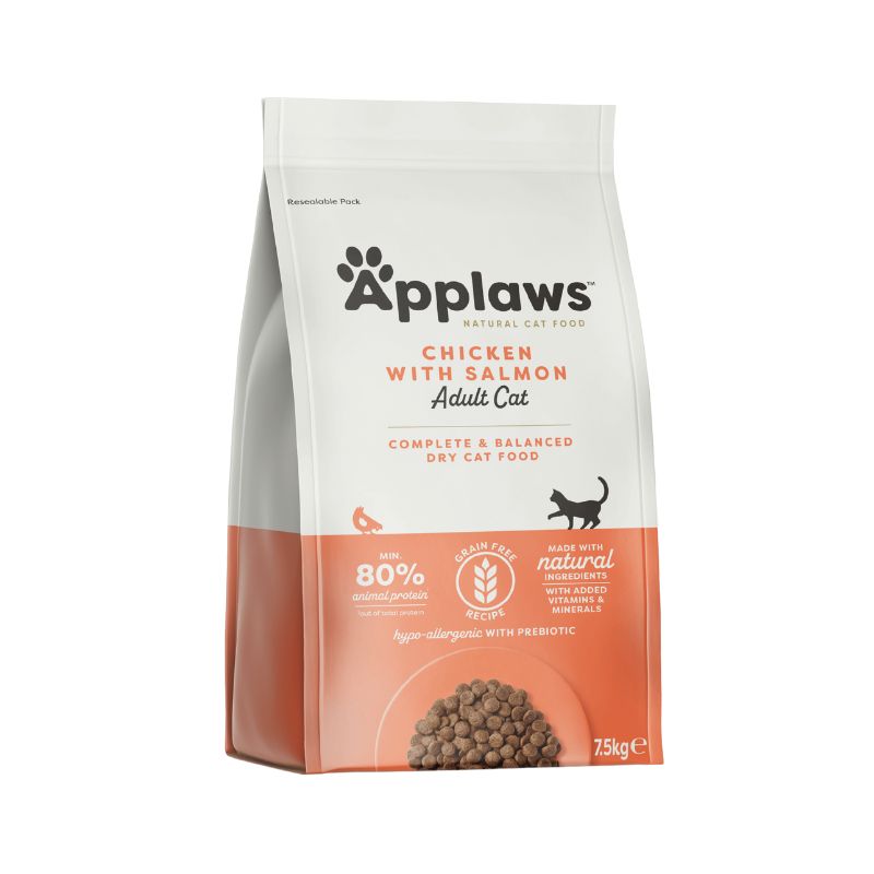 Applaws Adult Kana & Lohi viljaton kissan kuivaruoka