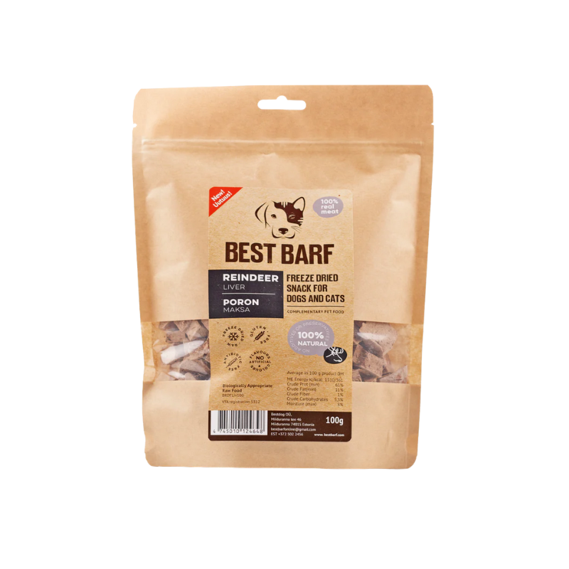 Best Barf pakastekuivattu poron maksa 100 g