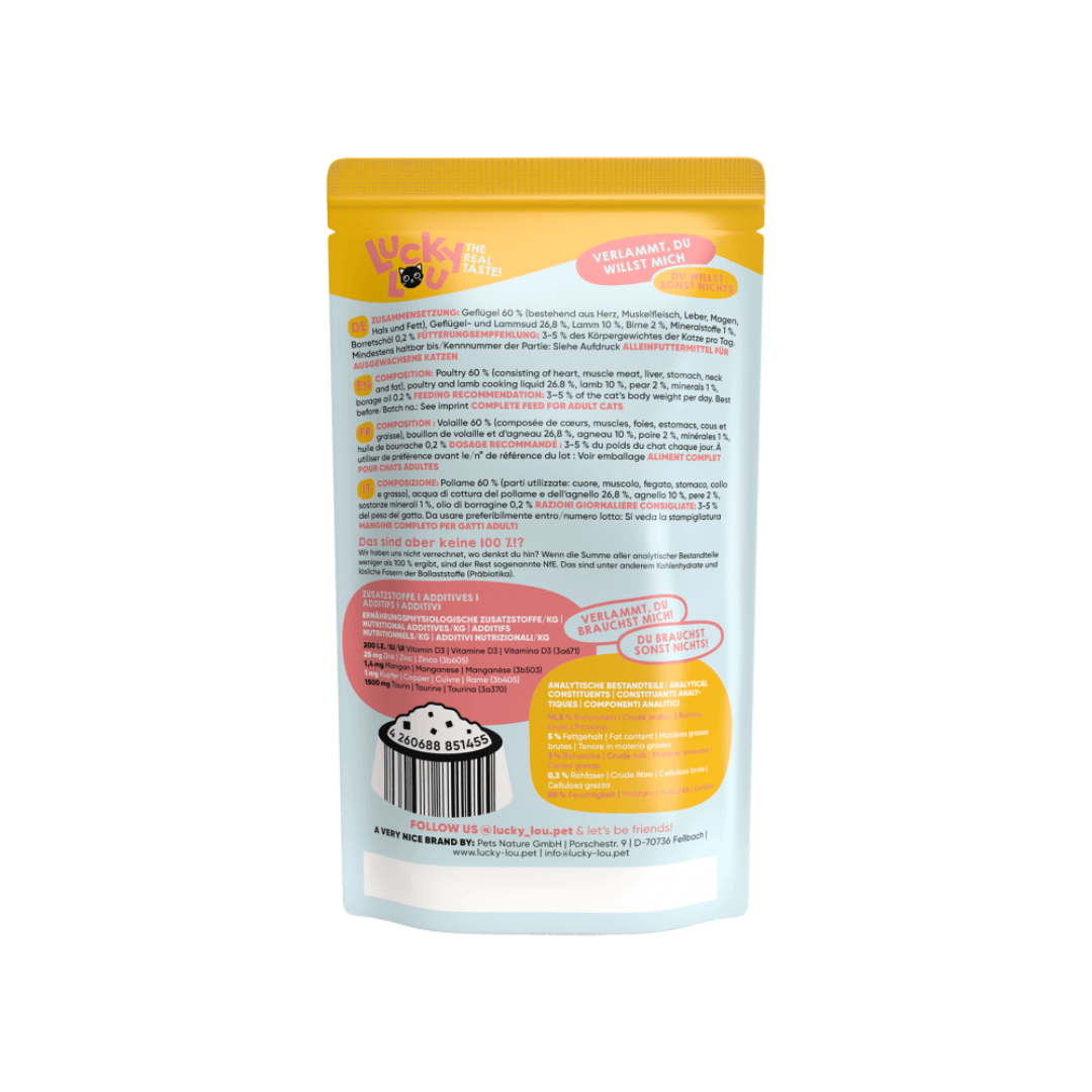 Lucky Lou LS siipikarja ja lammas 125 g