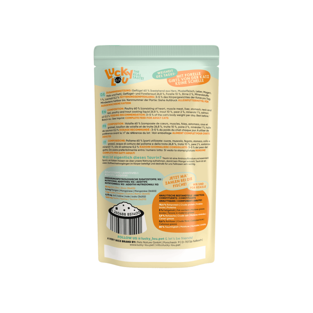 Lucky Lou LS siipikarja ja taimen 125 g