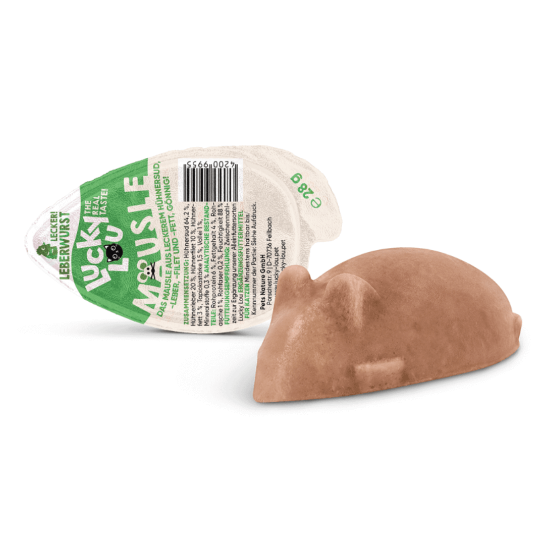 Lucky Lou Mouse maksamakkara 28 g kissanherkku