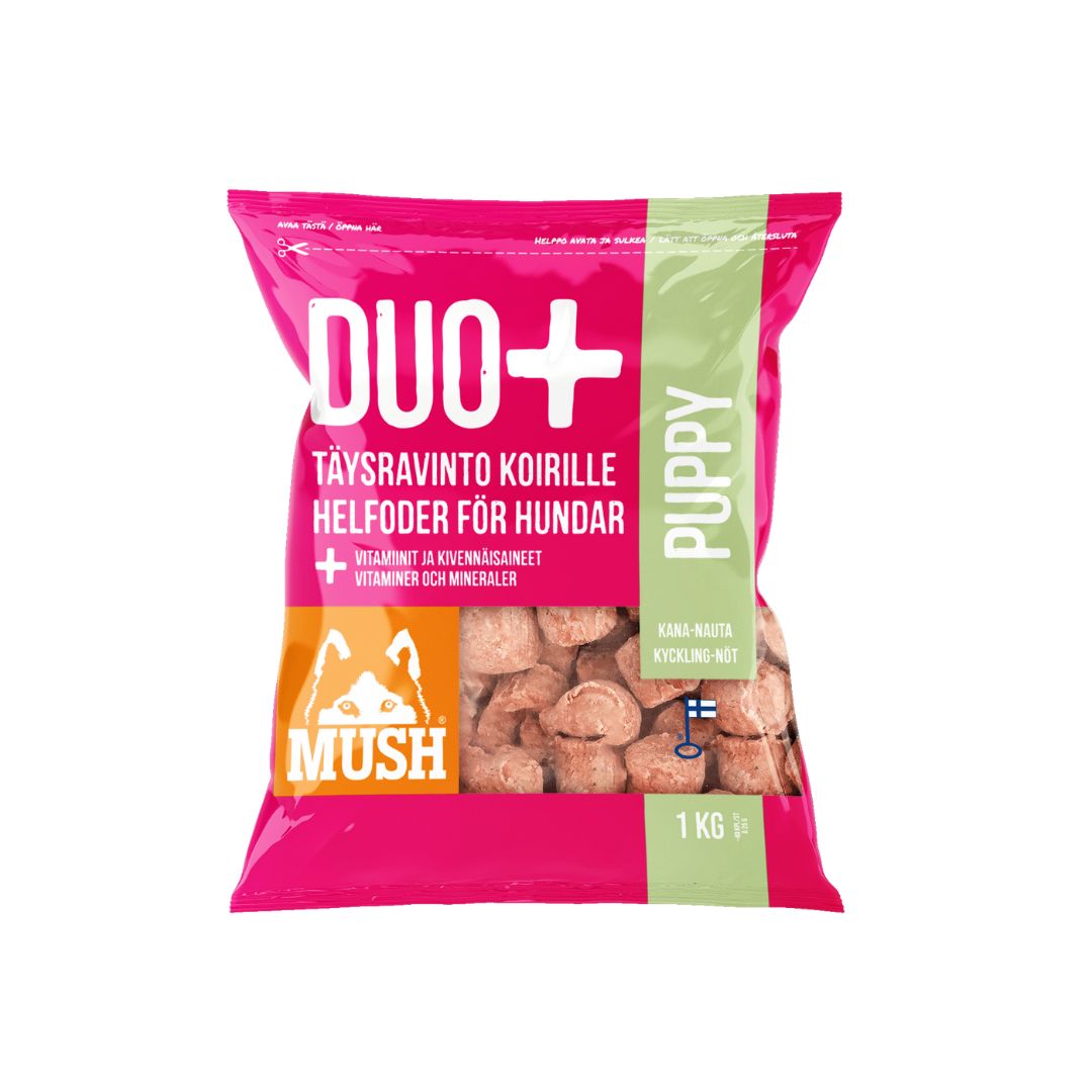 MUSH DUO+ PUPPY Kana-nauta 1 kg