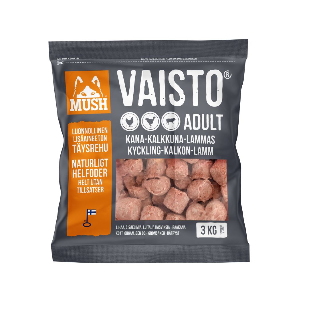 MUSH Vaisto XL Kana-kalkkuna-lammas 3 kg