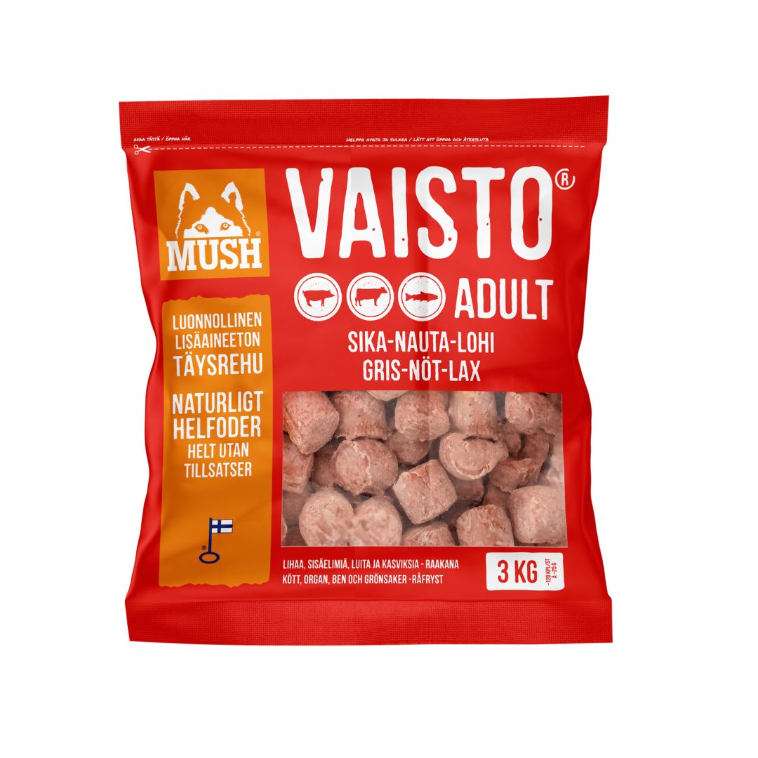 MUSH Vaisto XL Sika-nauta-lohi 3 kg
