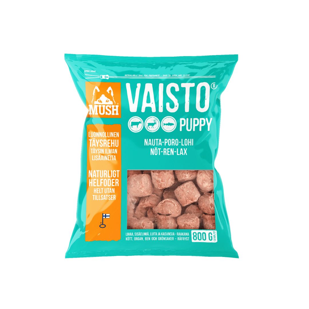 MUSH Vaisto Puppy Nauta-poro-lohi 800 g