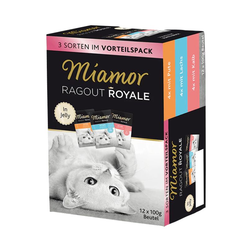 Miamor Ragout Royale Kalkkuna, lohi ja vasikka 12x100g monipakkaus