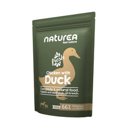 Naturea Dog Kana ja ankka koiran märkäruoka 300 g
