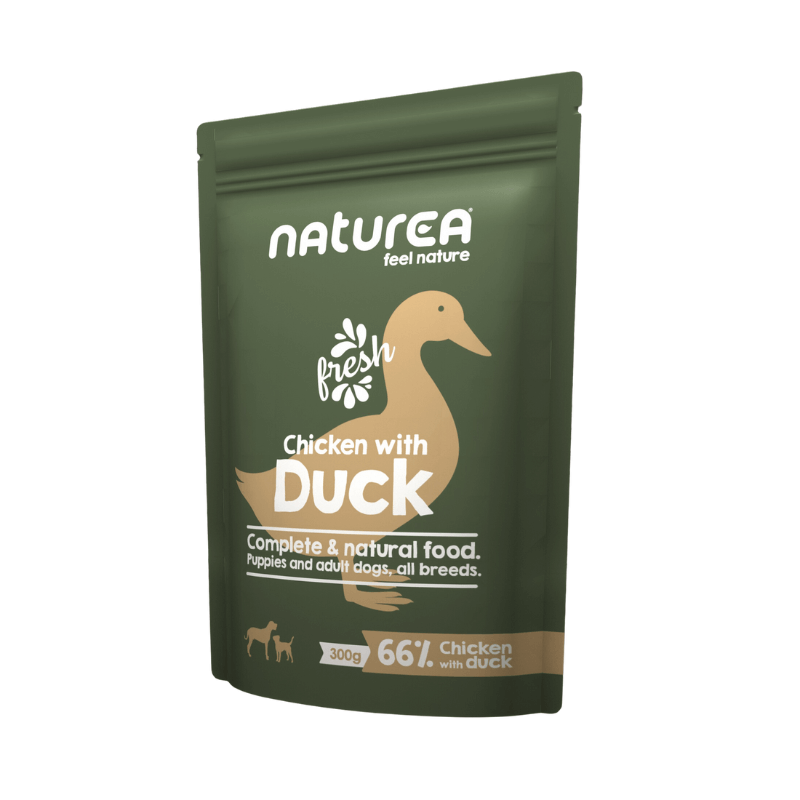 Naturea Dog Kana ja ankka koiran märkäruoka 300 g