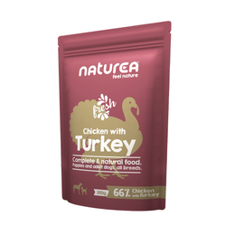 Naturea Dog Kana ja kalkkuna koiran märkäruoka 300 g