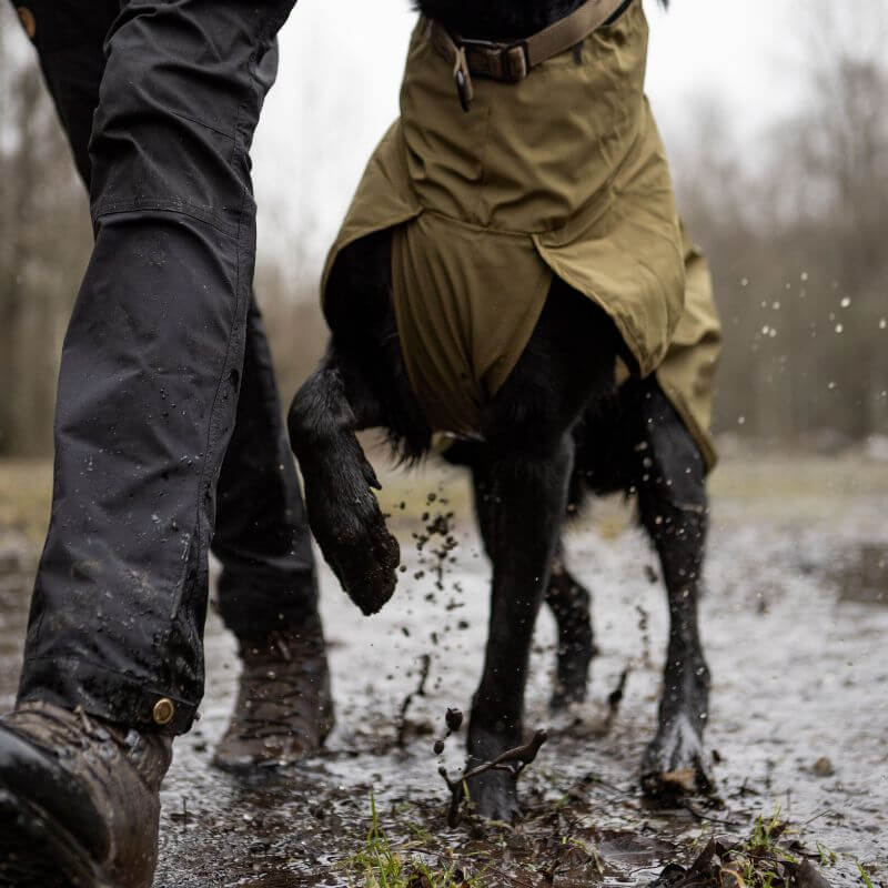 Non-stop dogwear Fjord WD koiran sadetakki, oliivi