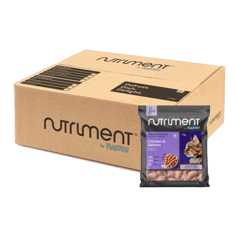 Nutriment by RAUH! Kana-Lohi kissan raakaruoka 7,2 kg