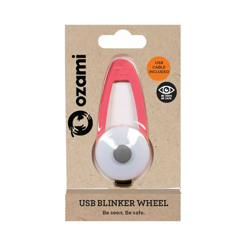 Ozami Wheel koiran vilkkuvalo, rosa