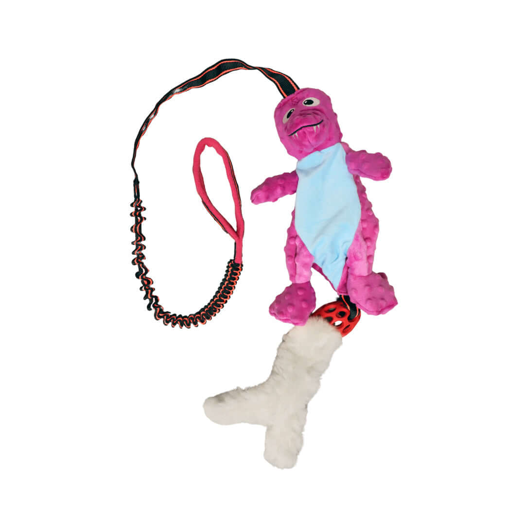 PawsMade Dino joustava vetolelu pehmolelulla