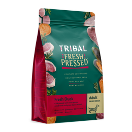 Tribal Fresh Pressed Adult Duck Small Breed kylmäpuristettu kuivaruoka
