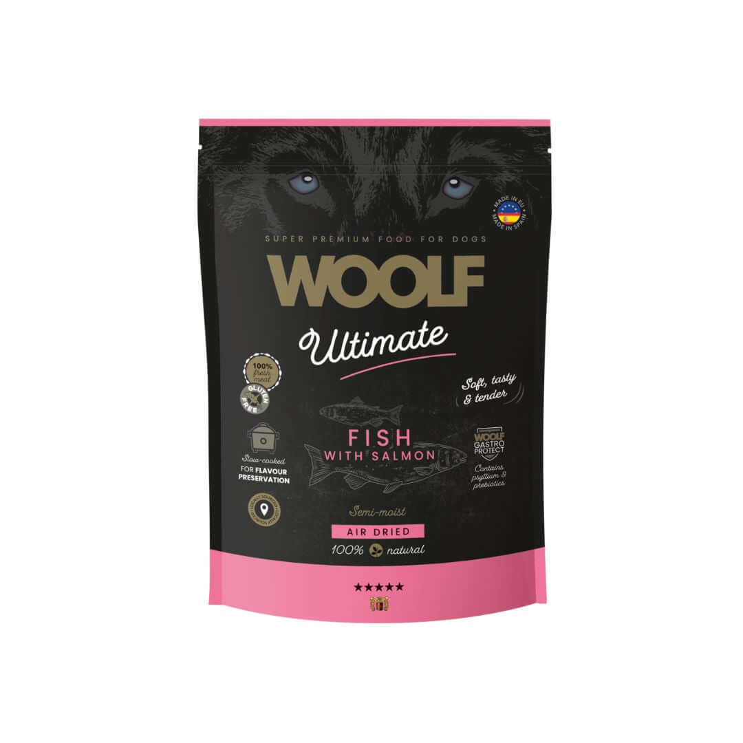 Woolf Ultimate puolikostea koiranruoka kala 1 kg