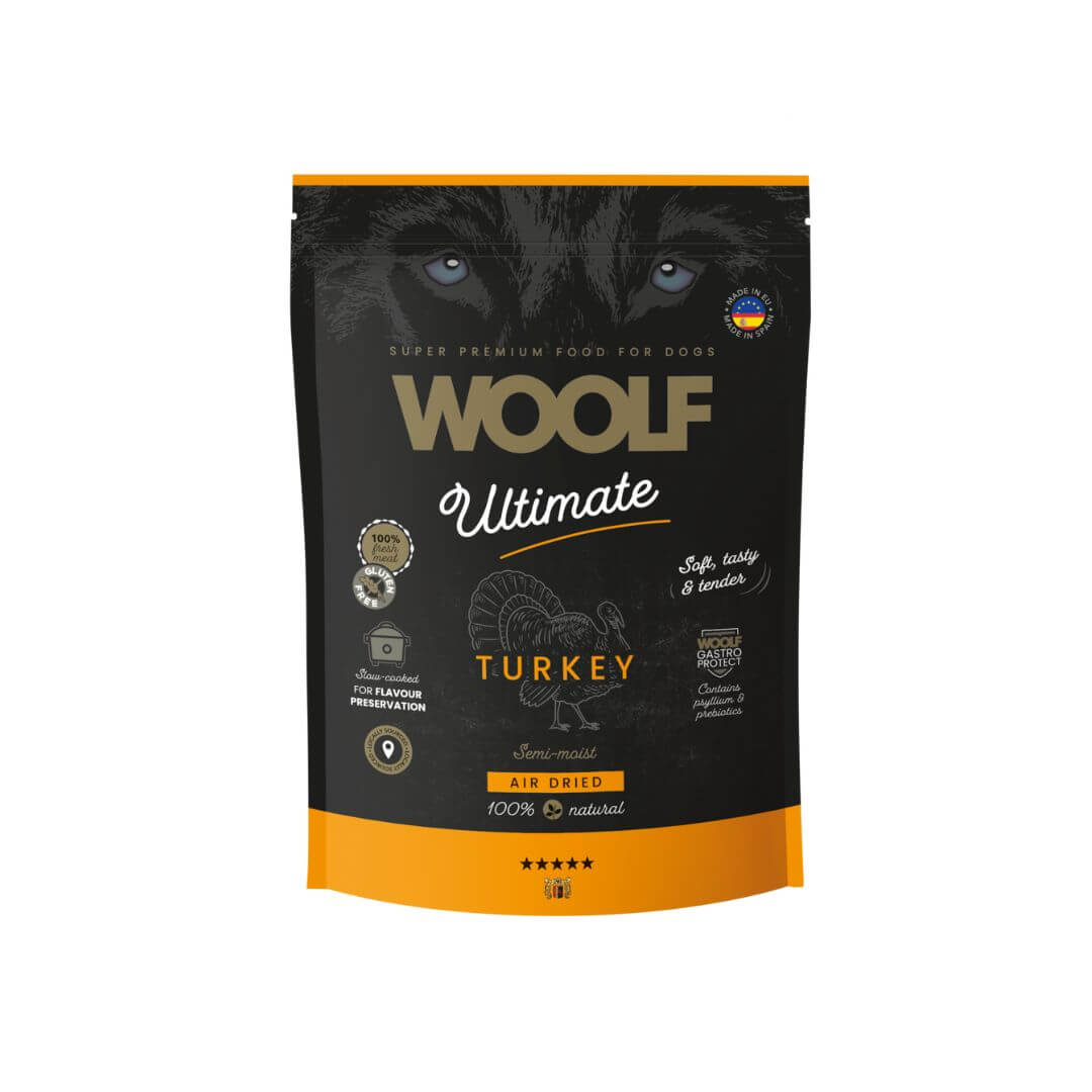 Woolf Ultimate puolikostea koiranruoka kalkkuna 1 kg