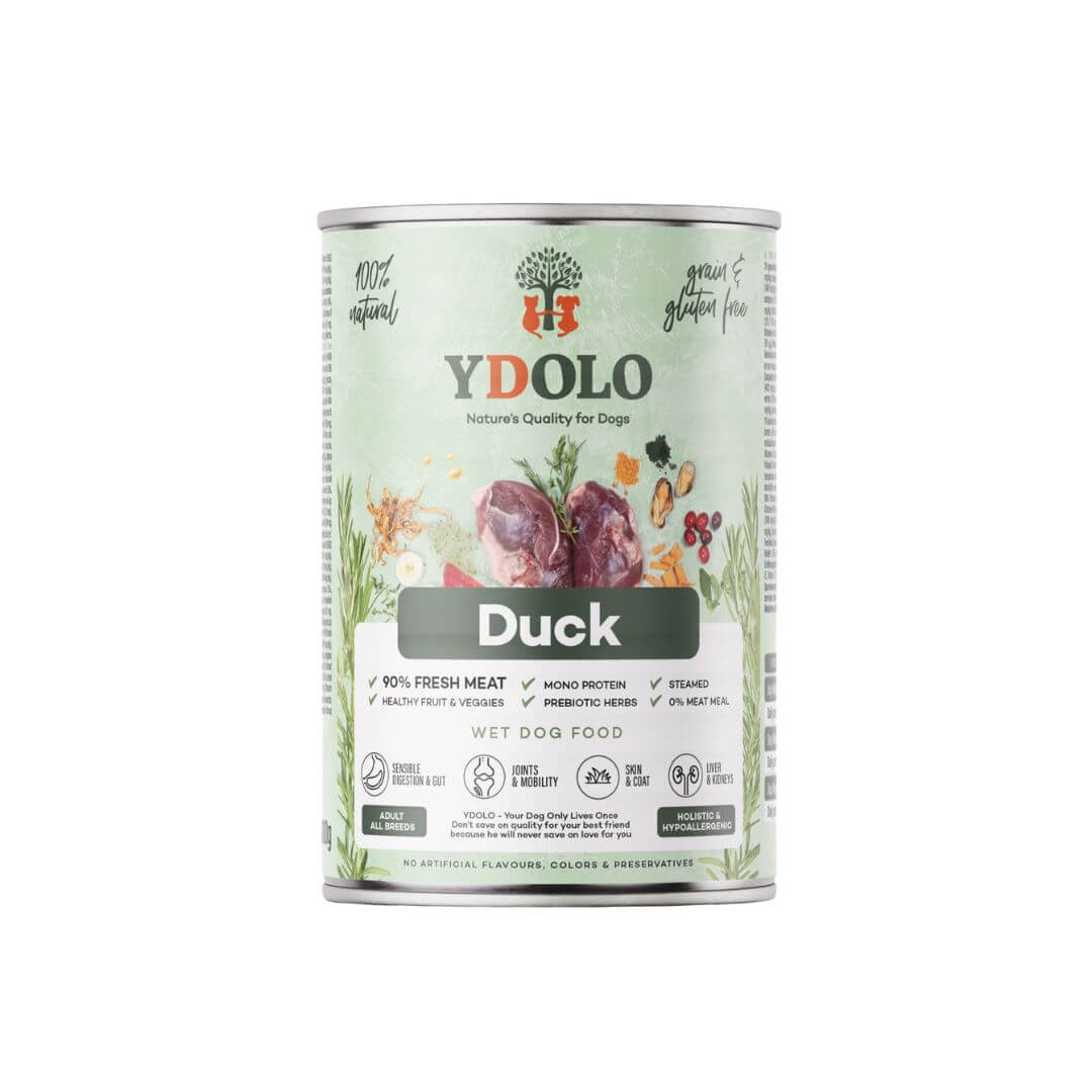 YDOLO Healthy & Pure Duck märkäruoka 400 g