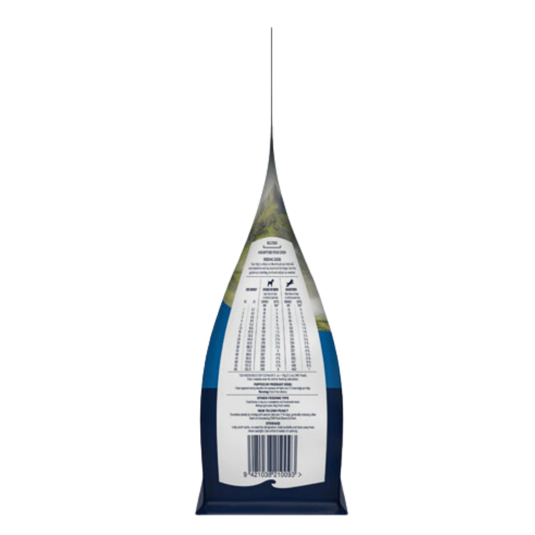 ZiwiPeak lammas koiranruoan annostelutaulukko.