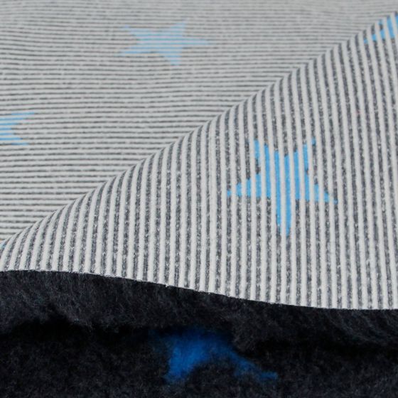 Foxy Fur Makuualusta, tummanharmaa-sininen tähti