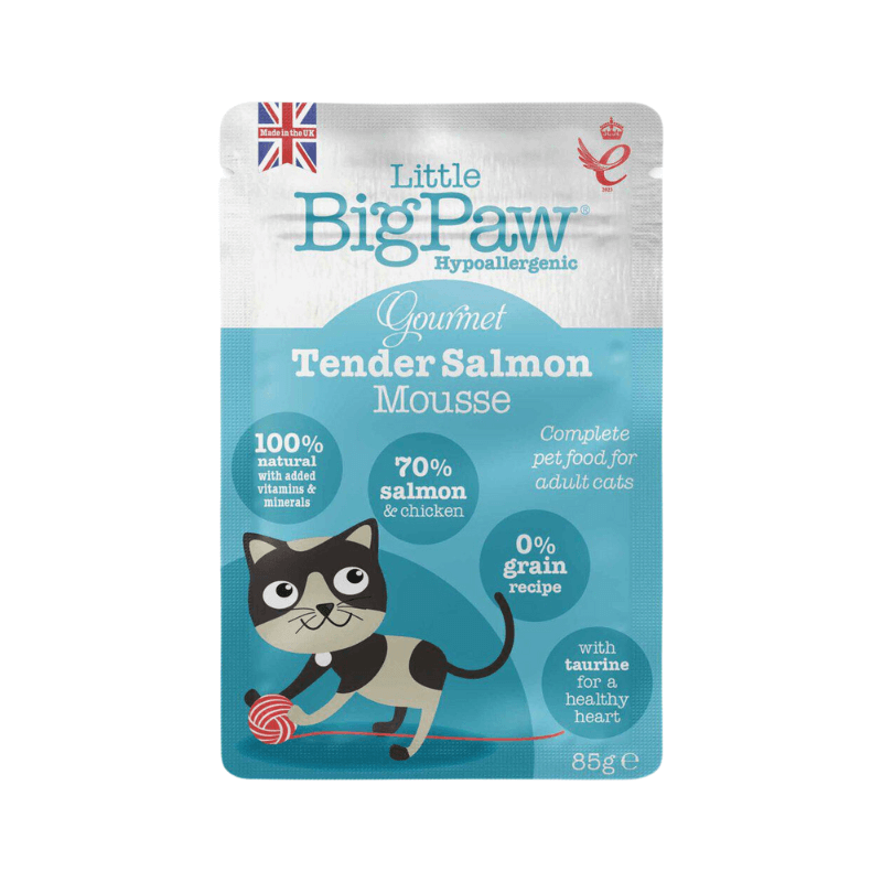 Little BigPaw Gourmet Atlantic Salmon Mousse 85 g kissan märkäruoka