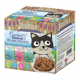 Little BigPaw Gourmet Seafood Mousse 8 x 85 g kissan märkäruokalajitelma