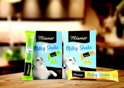 Miamor Milky Shake kana 4 x 20 g kissan herkkutahna