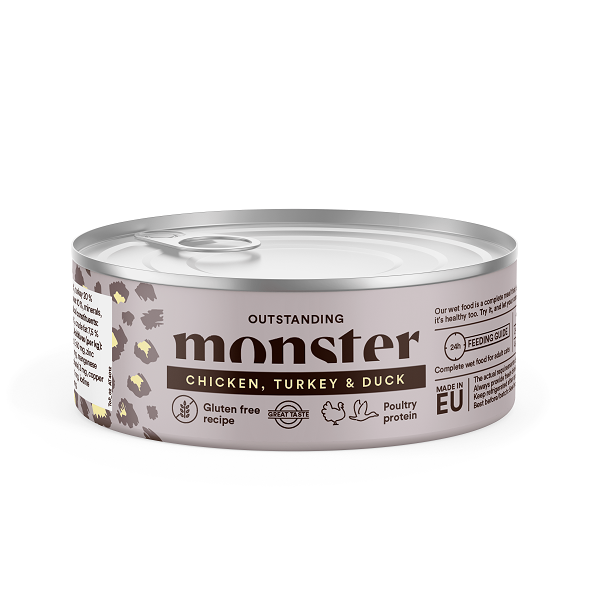 Monster Cat kana, kalkkuna ja ankka 100 g