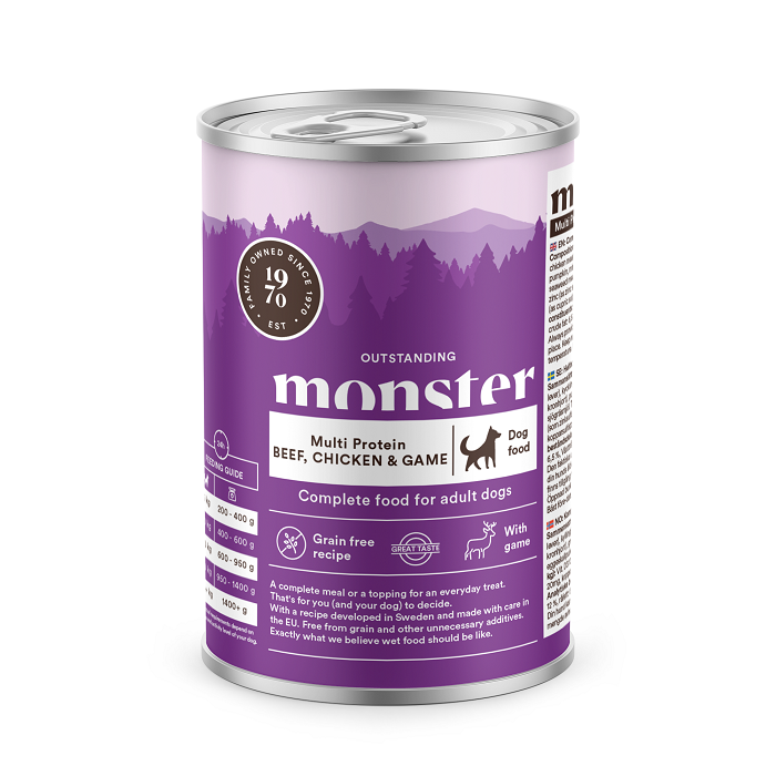 Monster Dog nauta, kana ja riista 400 g