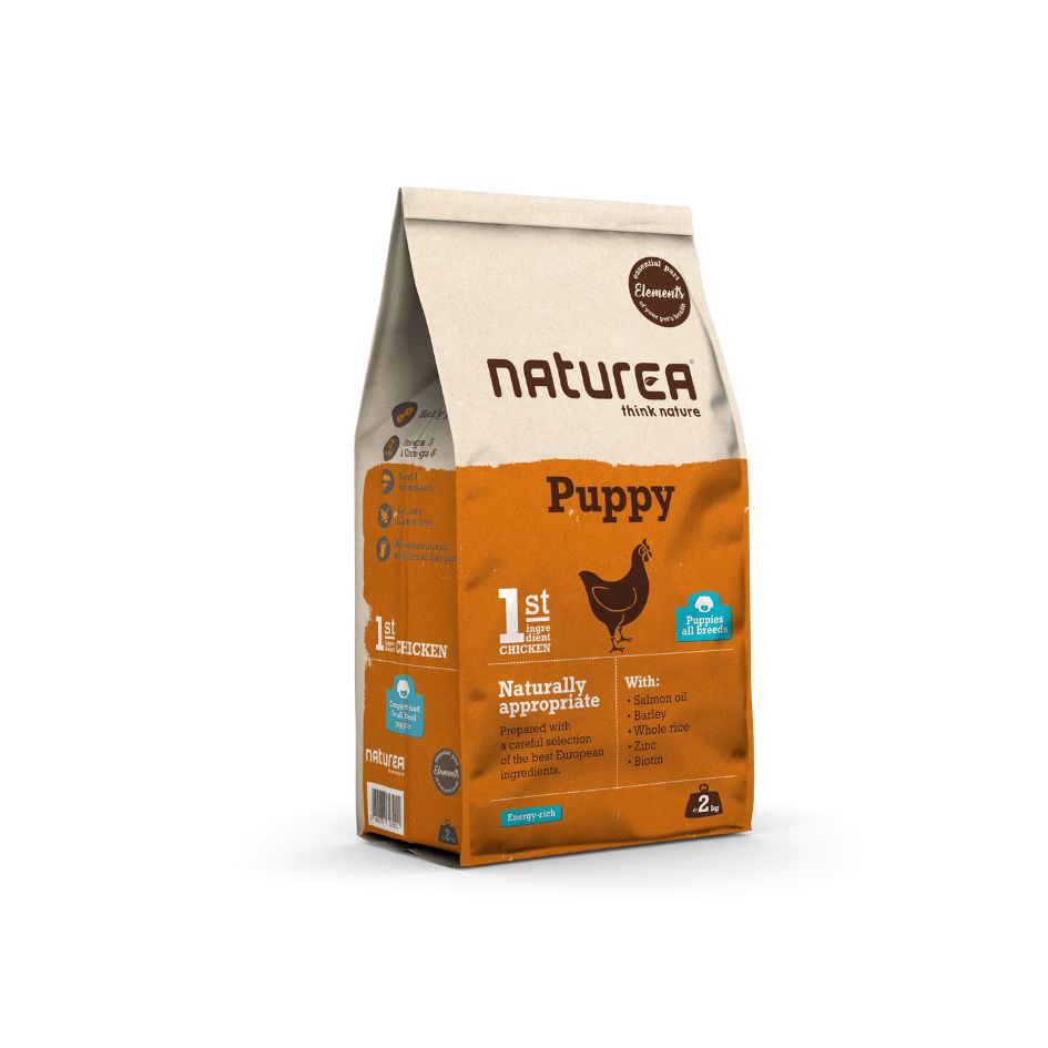 Kanapohjainen koiran kuivaruoka koiranpennuille. Ruoka ei sisällä soijaa, maissia tai vehnää.