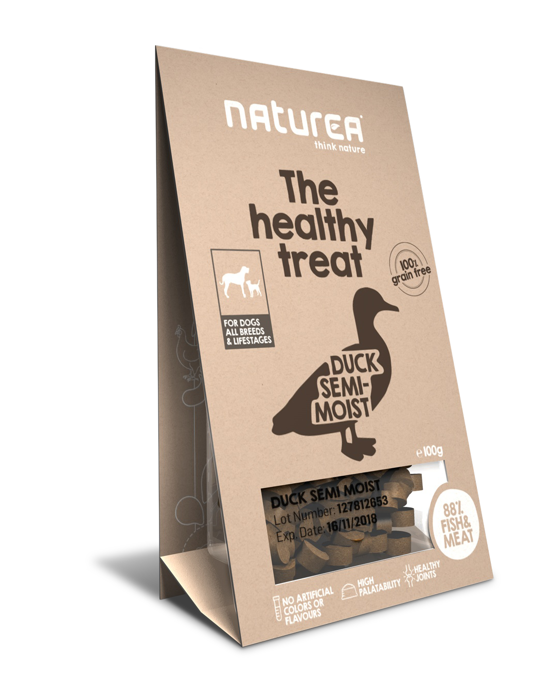 Naturea Treats Duck 100g koiran makupala