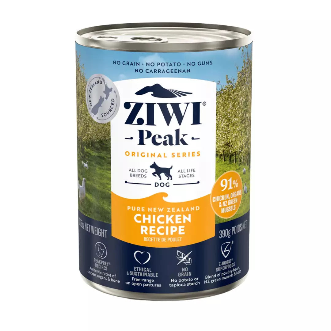 ZiwiPeak kana märkäruokatölkki koirille.