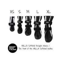 FinNero Softshell koiran tossut, musta
