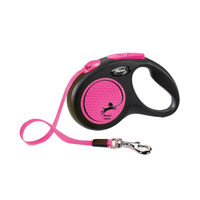 Flexi New Neon 5 m kelatalutin nauhalla M