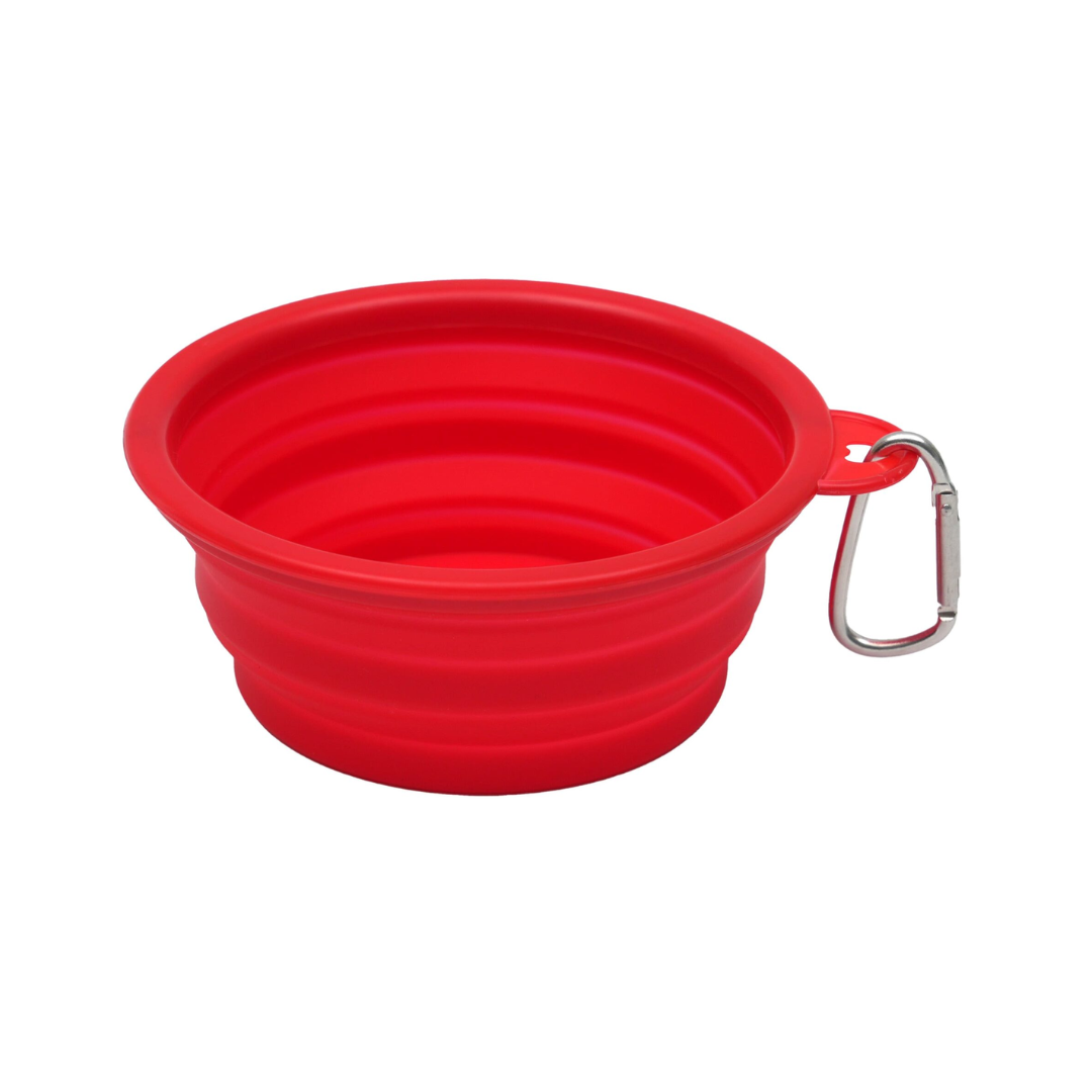 Freedog Matkakuppi 400 ml lemmikille, punainen