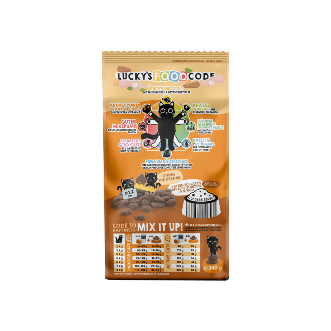 Lucky Lou Adult siipikarja ja ankka kissan kuivaruoka 340 g