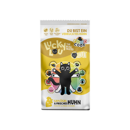 Lucky Lou Adult siipikarja ja kana kissan kuivaruoka 340 g