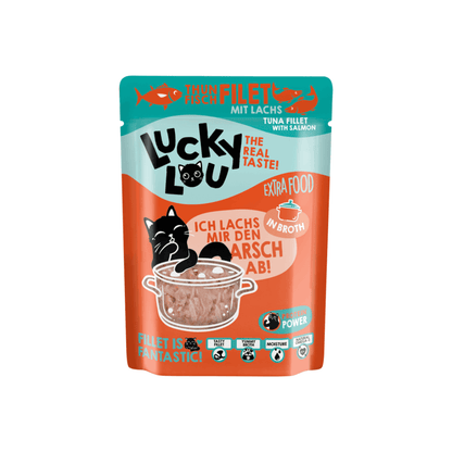 Lucky Lou Extra tonnikala ja lohi kastikkeessa 70 g