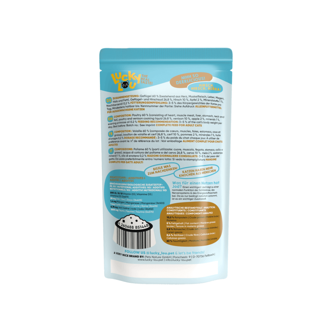 Lucky Lou LS siipikarja ja peura 125 g