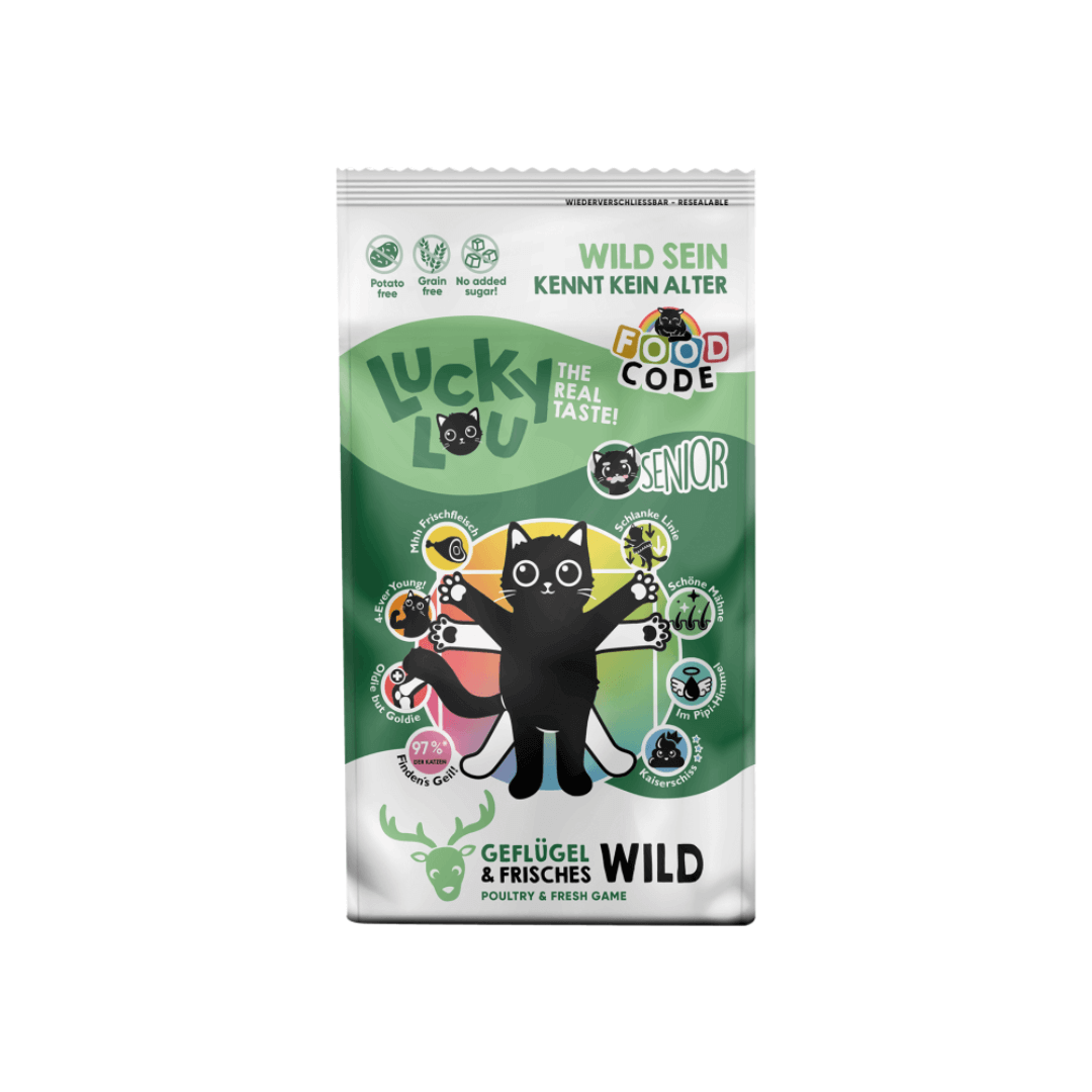 Lucky Lou Senior siipikarja ja riista seniorikissan kuivaruoka