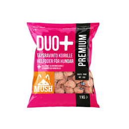 MUSH DUO+ Premium nauta-poro 1 kg