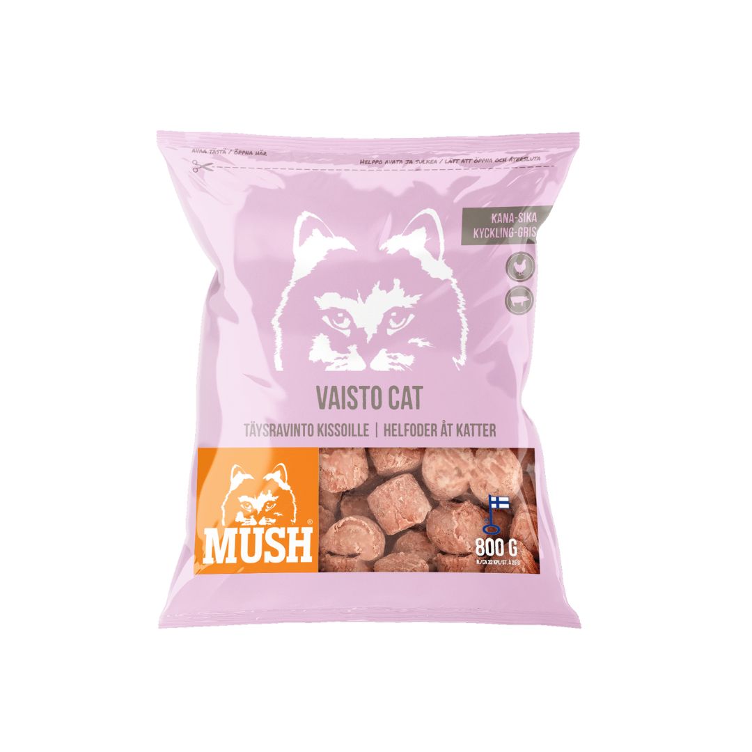MUSH Vaisto CAT Vaaleanpunainen Kana-sika 800 g