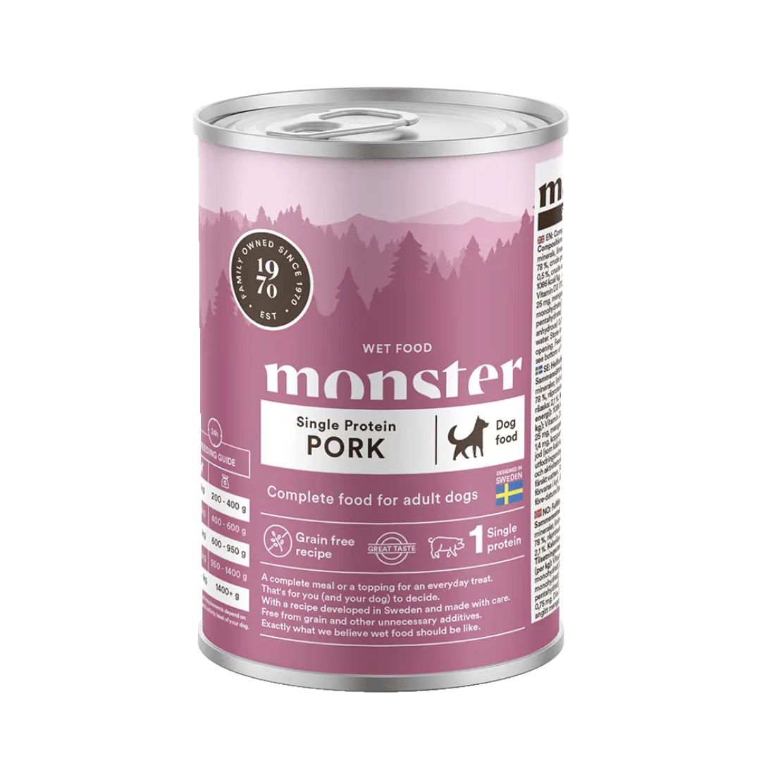 Monster Dog Adult Single Pork 400 g