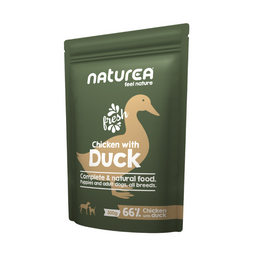 Naturea Dog Kana ja ankka koiran märkäruoka 300 g