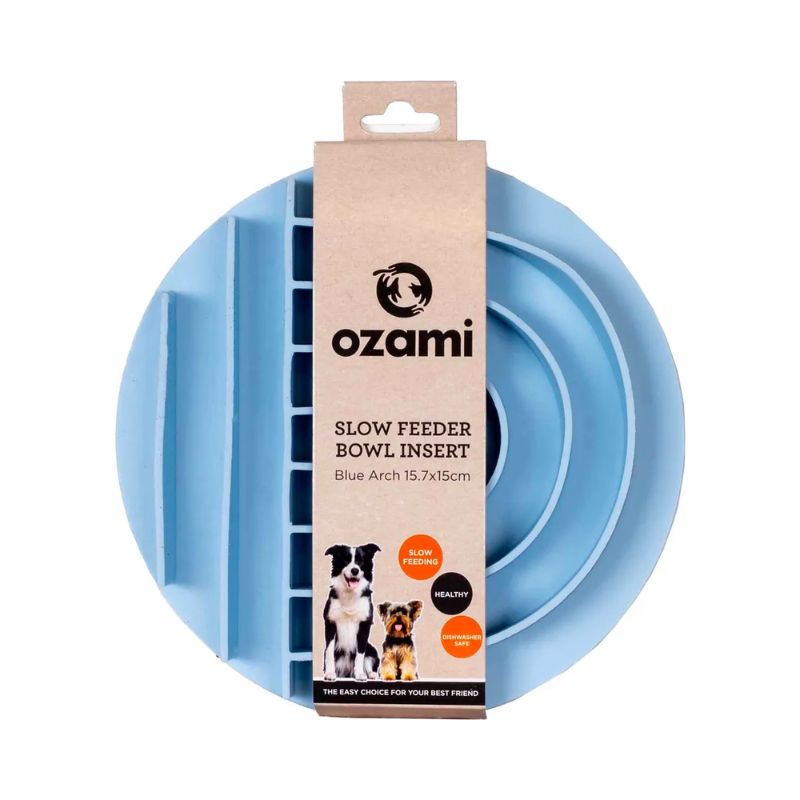 Ozami Slow Feeder Bowl Insert, sininen