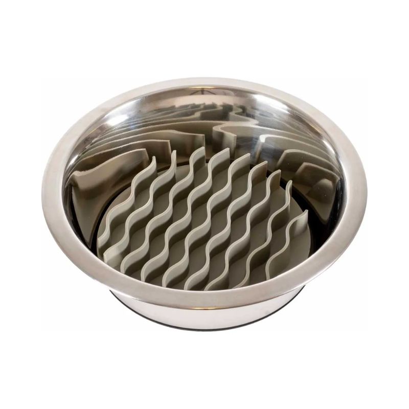 Ozami Slow Feeder Bowl Insert Wave, harmaa