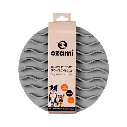 Ozami Slow Feeder Bowl Insert Wave, harmaa