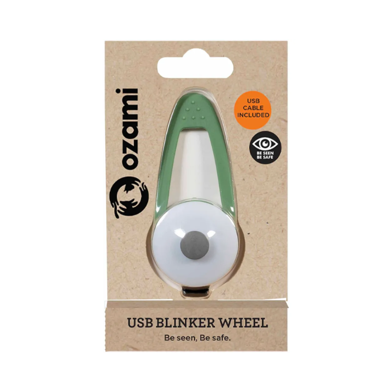 Ozami Wheel koiran vilkkuvalo, vihreä