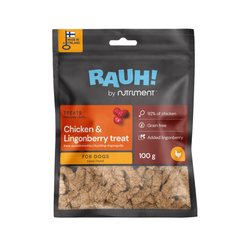 RAUH! Chicken-Lingonberry Treat kana-puolukkaherkku 100 g