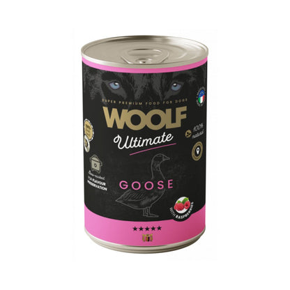 Woolf Ultimate Canned Dogfood - Hanhi & vadelma, 400g