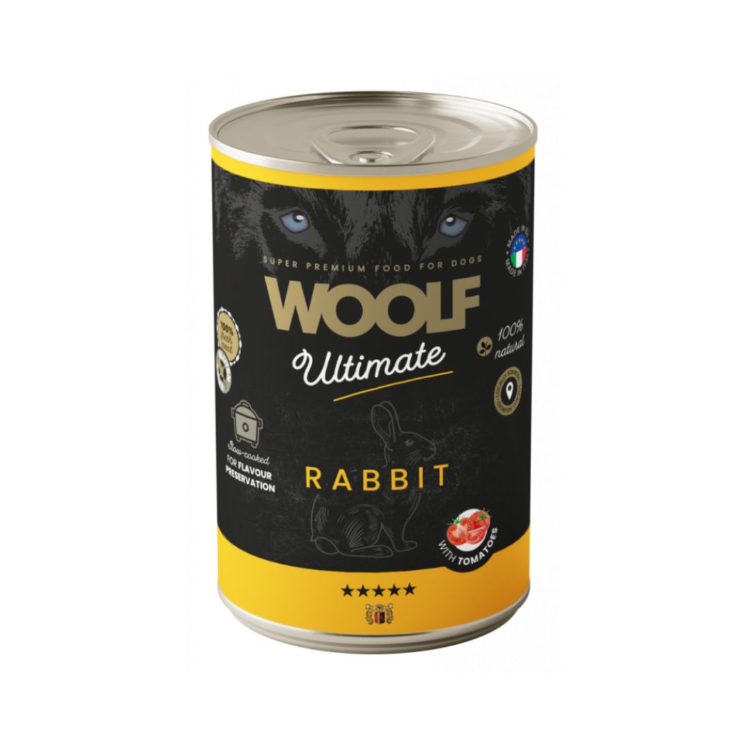 Woolf Ultimate Canned Dogfood - kani & tomaatti, 400 g
